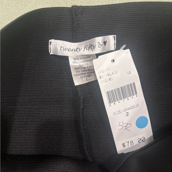 Women’s pencil skirt black size 2 - Picture 3 of 3